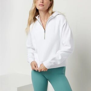 Brand New Vuori Restore Half Zip Hoodie White XS
